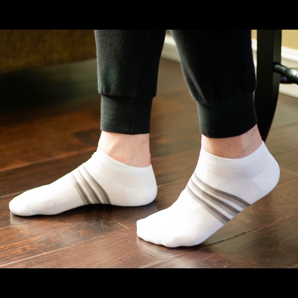 Men’s Striped Low-Cut Socks